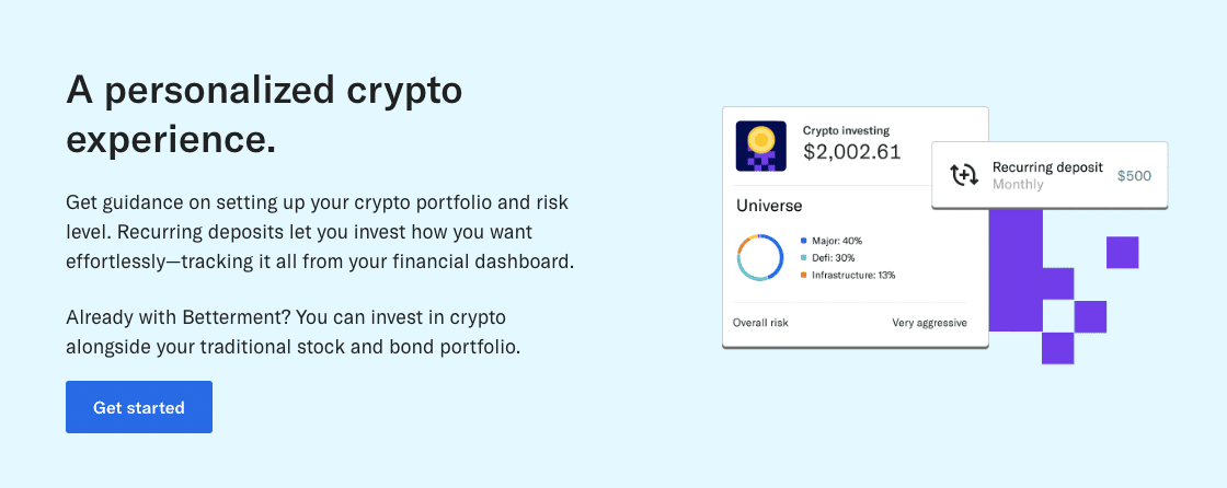 Crypto Investing by Betterment